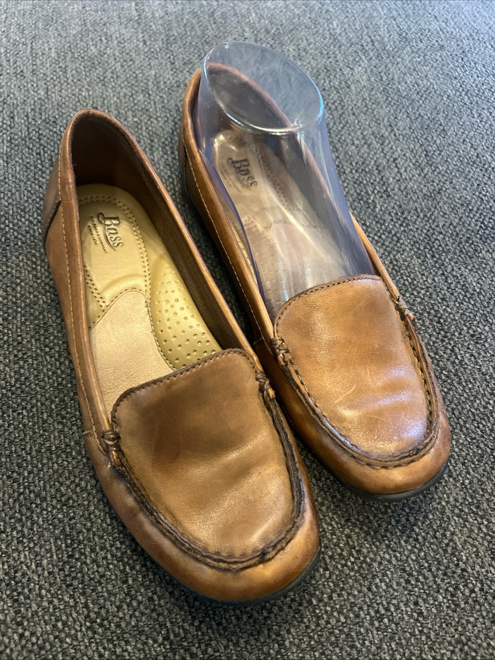 G.H. Bass & Co. Chestnut Brown Leather Slip-On Loafers - Picture 2 of 9